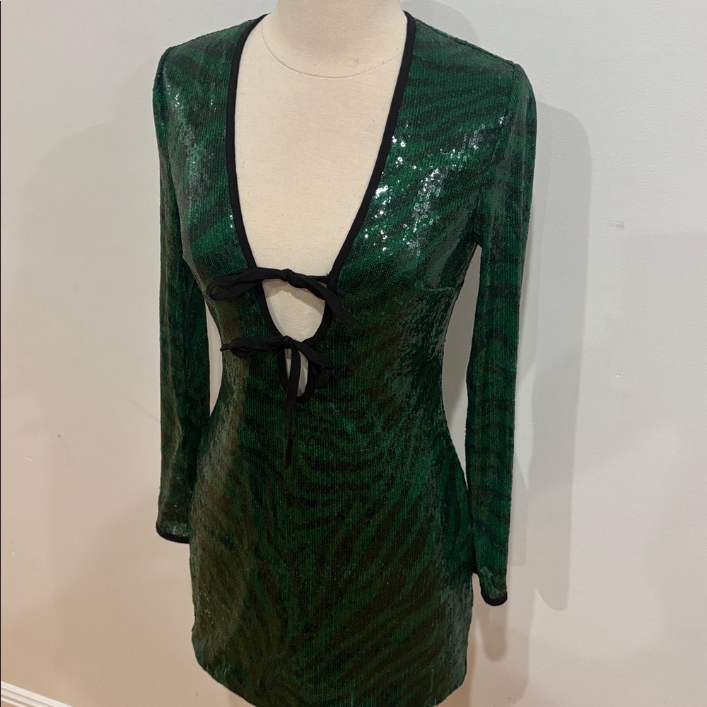 The Wolf Gang Brillo Sequin Dress, Size: S - Picture 6 of 9